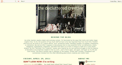 Desktop Screenshot of declutteredcreative.blogspot.com