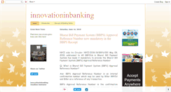 Desktop Screenshot of innovationinbanking.blogspot.com