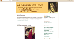 Desktop Screenshot of chouettedesvilles.blogspot.com