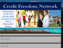Tablet Screenshot of creditfreedomnetwork.blogspot.com