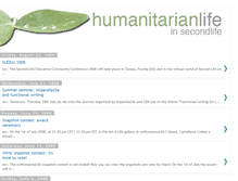 Tablet Screenshot of humanitarianlife.blogspot.com