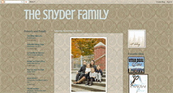 Desktop Screenshot of nksnyder.blogspot.com