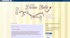 Desktop Screenshot of lojadivinobebe.blogspot.com