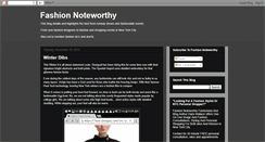 Desktop Screenshot of fashionnoteworthy.blogspot.com