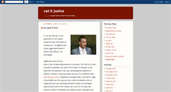 Desktop Screenshot of callitjustice.blogspot.com