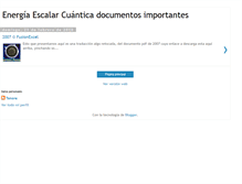 Tablet Screenshot of energiaescalarcuanticadocumentos.blogspot.com