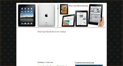 Desktop Screenshot of ipadibookreviews.blogspot.com