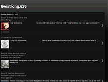 Tablet Screenshot of livestrong626.blogspot.com