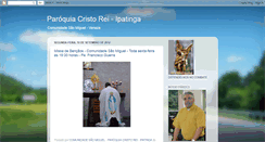 Desktop Screenshot of comunidadesaomiguelipatinga.blogspot.com
