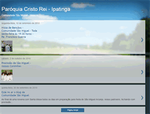 Tablet Screenshot of comunidadesaomiguelipatinga.blogspot.com