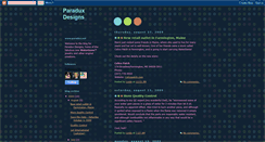 Desktop Screenshot of paraduxdesigns.blogspot.com