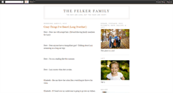 Desktop Screenshot of felkerfamily.blogspot.com