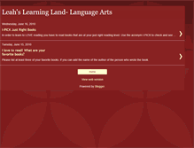 Tablet Screenshot of leahslearninglandlanguagearts.blogspot.com