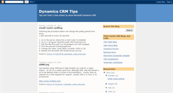 Desktop Screenshot of dynamicscrmtips.blogspot.com