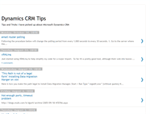 Tablet Screenshot of dynamicscrmtips.blogspot.com