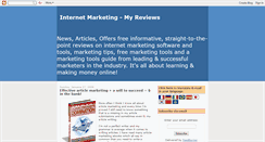 Desktop Screenshot of internetmarketing-myreviews.blogspot.com