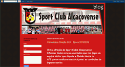 Desktop Screenshot of alcacovense.blogspot.com