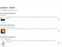 Tablet Screenshot of projectbride.blogspot.com