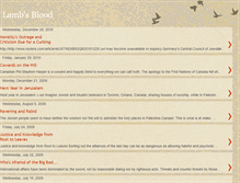 Tablet Screenshot of lambsblood.blogspot.com