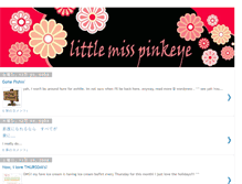 Tablet Screenshot of littlemisspinkeye.blogspot.com