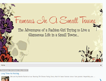 Tablet Screenshot of famousinasmalltowne.blogspot.com
