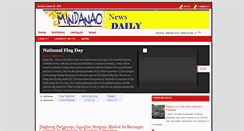 Desktop Screenshot of mindanaonewsdaily.blogspot.com