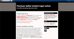 Desktop Screenshot of daftartogelonline.blogspot.com