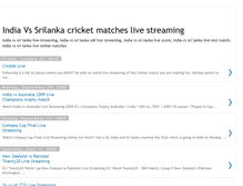 Tablet Screenshot of india-srilanka-live.blogspot.com