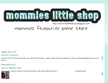 Tablet Screenshot of mommieslittleshop.blogspot.com