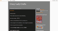 Desktop Screenshot of crazyladycrafts.blogspot.com
