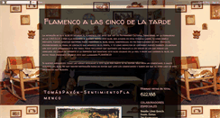 Desktop Screenshot of flamencoalascincodelatarde.blogspot.com