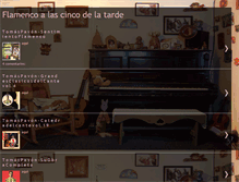 Tablet Screenshot of flamencoalascincodelatarde.blogspot.com
