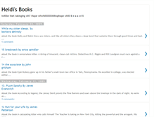 Tablet Screenshot of heidisbooks.blogspot.com