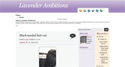 Desktop Screenshot of lavenderambitions.blogspot.com