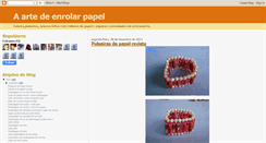 Desktop Screenshot of aartedeenrolarpapel.blogspot.com