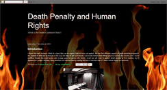 Desktop Screenshot of deathpenaltiesandhumanrights.blogspot.com