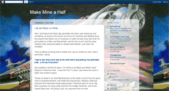 Desktop Screenshot of make-mine-a-half.blogspot.com