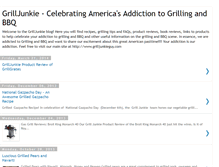 Tablet Screenshot of grilljunkie.blogspot.com