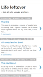 Mobile Screenshot of lifeleftover.blogspot.com
