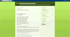 Desktop Screenshot of gardeningnewsletter.blogspot.com
