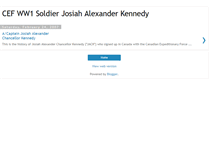 Tablet Screenshot of cefww1soldierjkennedy.blogspot.com