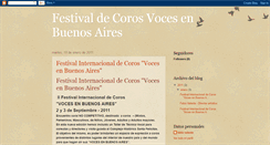 Desktop Screenshot of festivaldecorosvocesenbuenosaires.blogspot.com