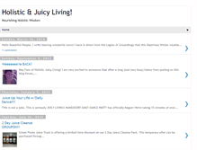 Tablet Screenshot of holisticjuicyliving.blogspot.com