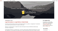 Desktop Screenshot of bclawmatters.blogspot.com