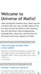 Mobile Screenshot of mathsuniverse.blogspot.com