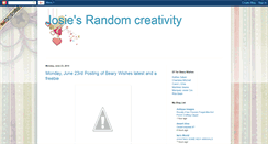 Desktop Screenshot of josie-randomcreativity.blogspot.com