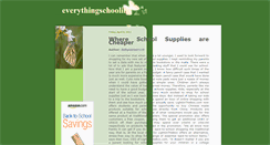 Desktop Screenshot of everythingschooling.blogspot.com