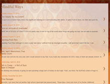 Tablet Screenshot of mindfulways.blogspot.com