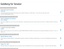 Tablet Screenshot of goldbergforsenator.blogspot.com