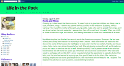 Desktop Screenshot of lifeinthepack-joan.blogspot.com